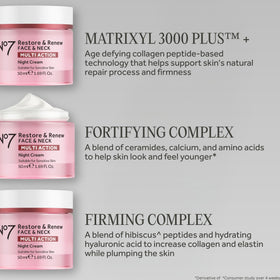 No7 Restore & Renew Sculpting Night Cream texture close-up