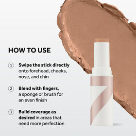 No7 Stay Perfect Cream Foundation Stick in Hazel, side view