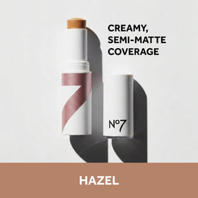 No7 Stay Perfect Cream Foundation Stick in Hazel, swatch on skin