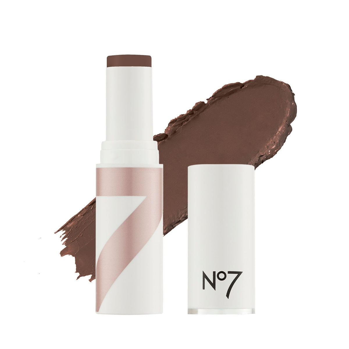 No7 Stay Perfect Cream Foundation Stick in Mahogany front view