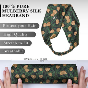 Nochka Fashion Silk Headband displayed on a table