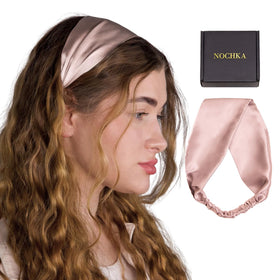 Nochka Fashion Silk Headband in a lifestyle setting