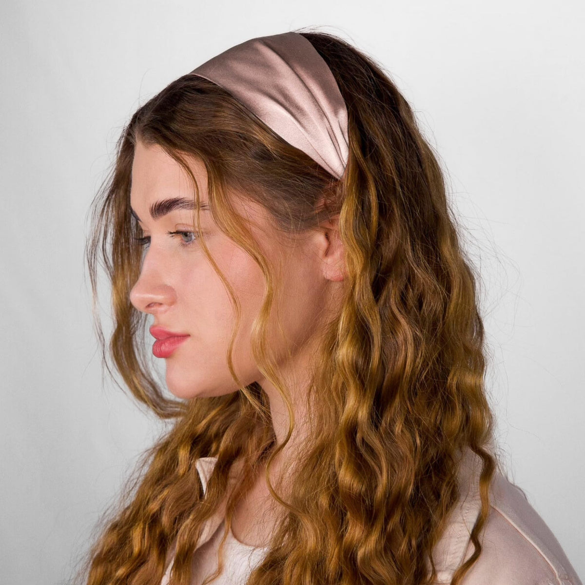 Nochka Fashion Silk Headband showing silk texture and design
