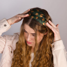 Nochka Fashion Silk Headband styled with casual outfit