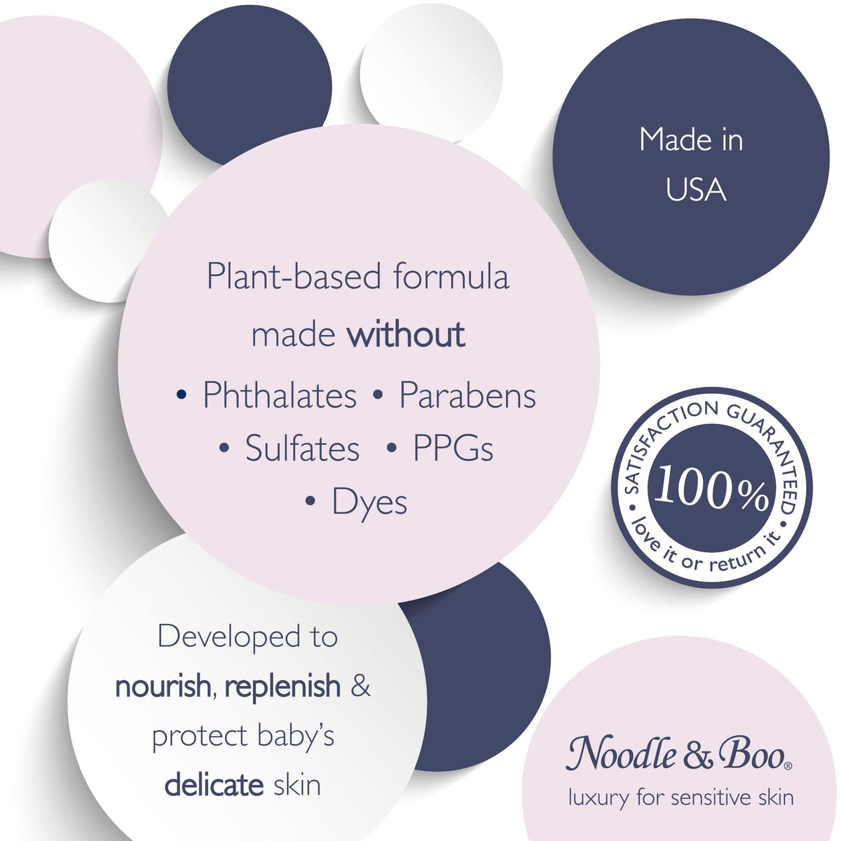 Noodle & Boo Ultimate Baby Cleansing Cloths with texture close-up