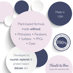 Noodle & Boo Ultimate Baby Cleansing Cloths with texture close-up