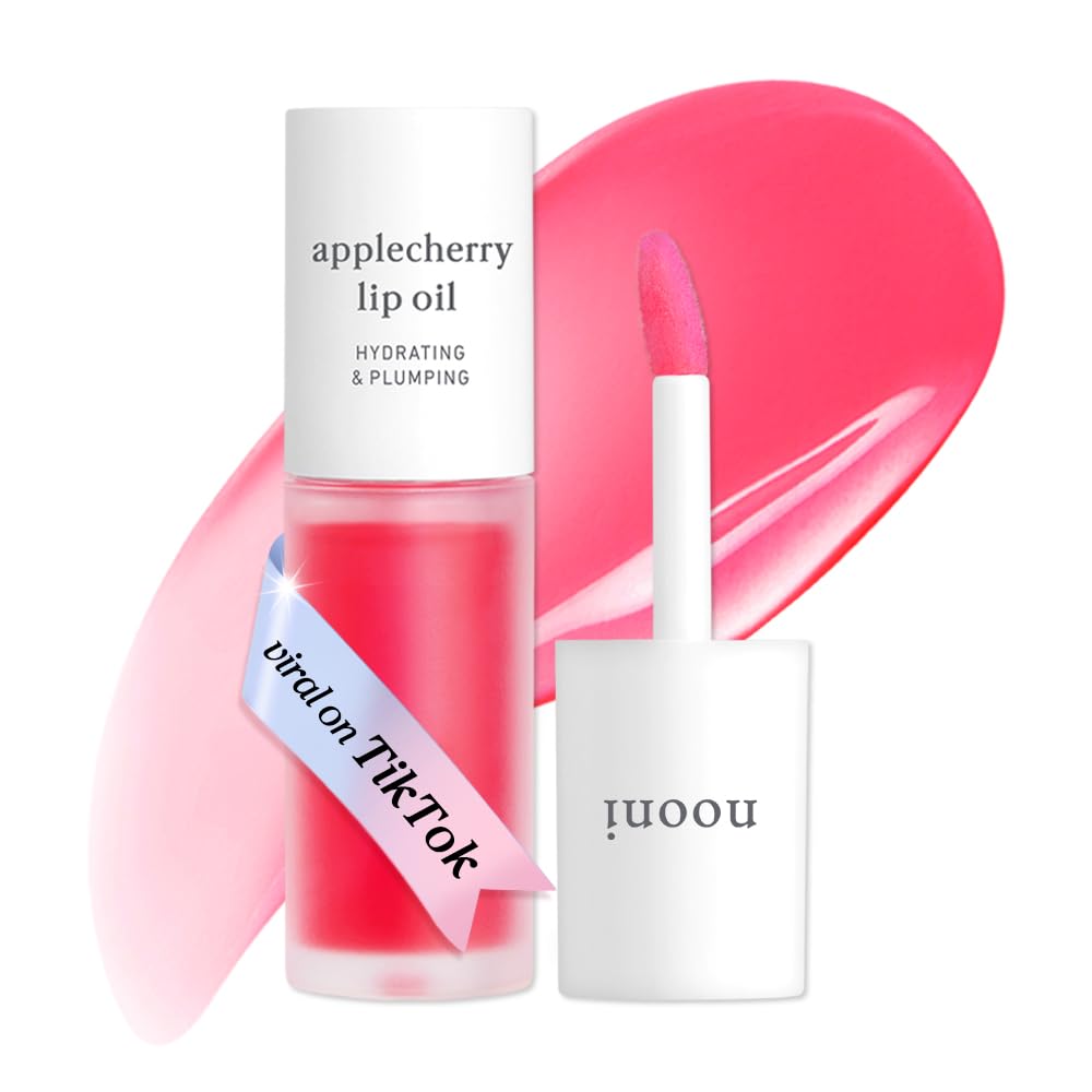 NOONI Applecherry Lip Oil front view with glossy finish