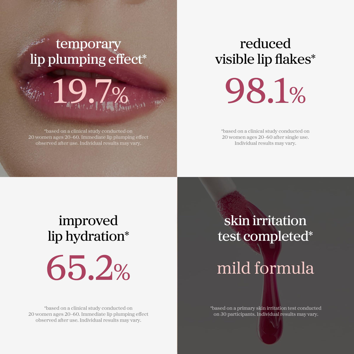 NOONI Korean Lip Oil Appleacaiberry applicator tip