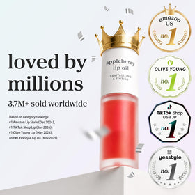 NOONI Korean Lip Oil Appleacaiberry packaging