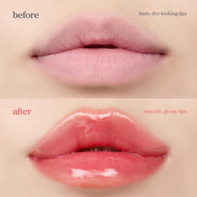 NOONI Korean Lip Oil Appleberry in travel pouch