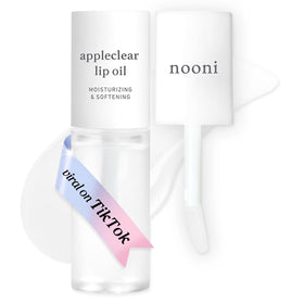 NOONI Korean Lip Oil Appleclear front view with clear gloss