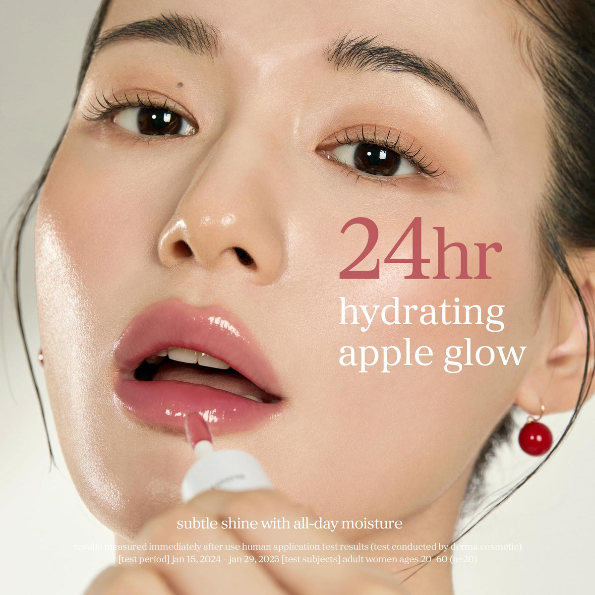 NOONI Korean Lip Oil Applecranberry lifestyle shot