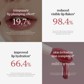 NOONI Korean Lip Oil Applecranberry texture on hand