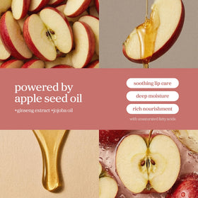 NOONI Korean Lip Oil Appleginseng applied on lips