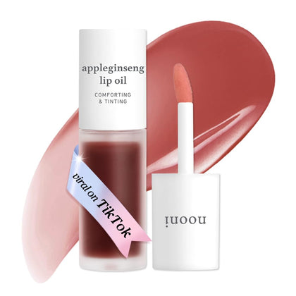 NOONI Korean Lip Oil Appleginseng front view with packaging