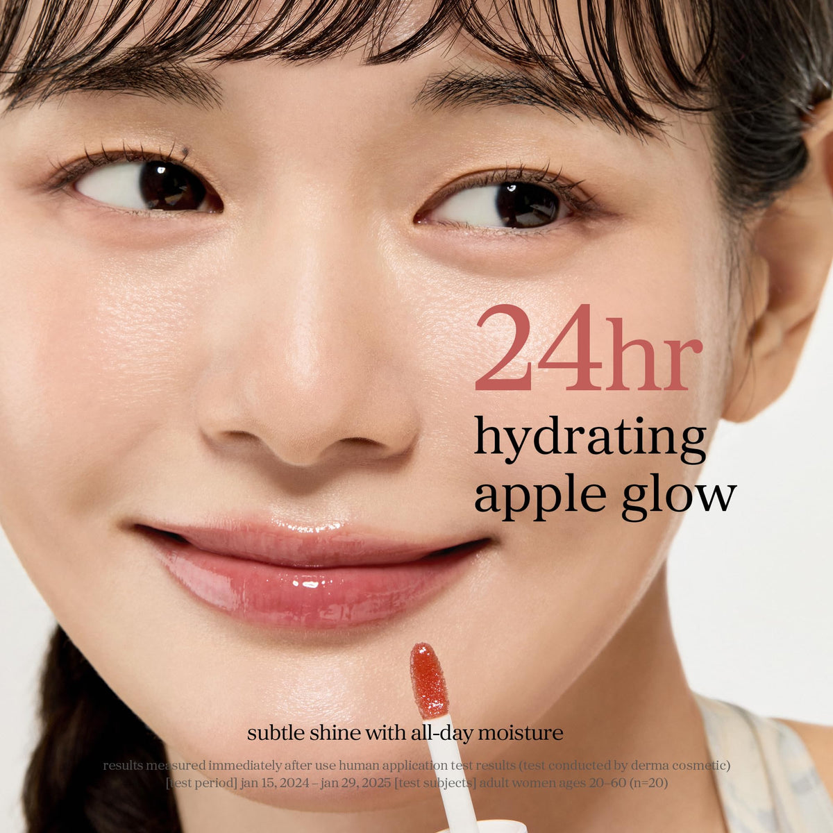 NOONI Korean Lip Oil Appleginseng side view