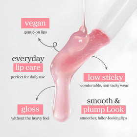 NOONI Korean Lip Oil Applepeony lifestyle shot outdoors