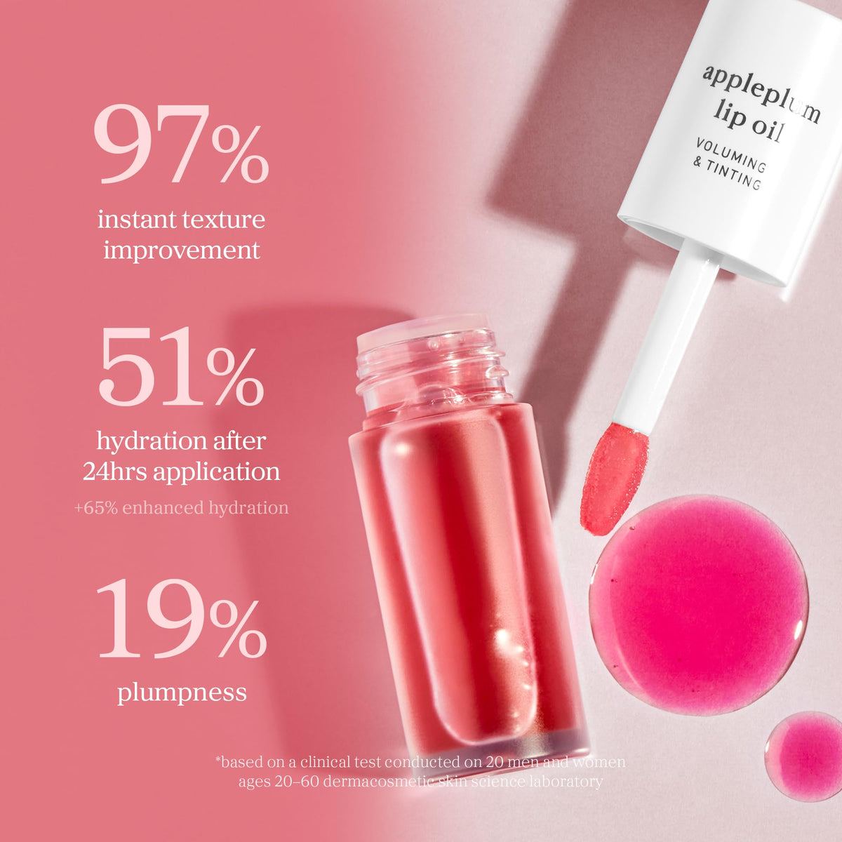 NOONI Korean Lip Oil Appleplum swatch on skin