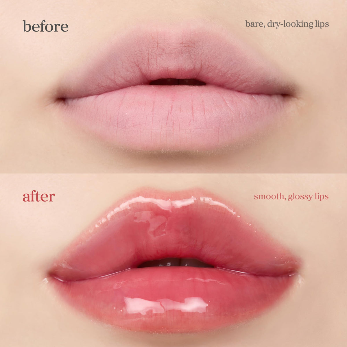 NOONI Korean Lip Oil Applerosehip on a vanity