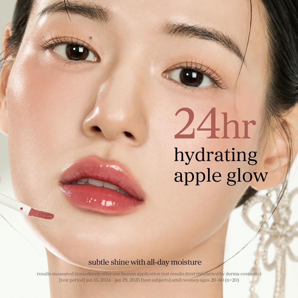 NOONI Korean Lip Oil Applevanilla opened bottle