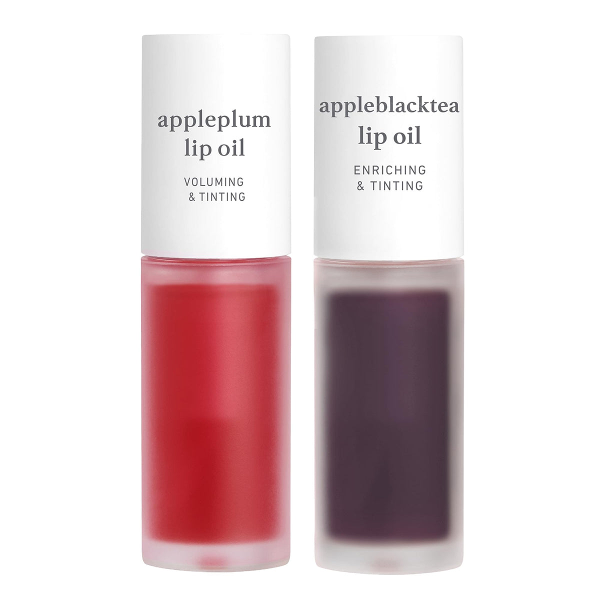 NOONI Korean Lip Oil Set front view with two gloss tubes