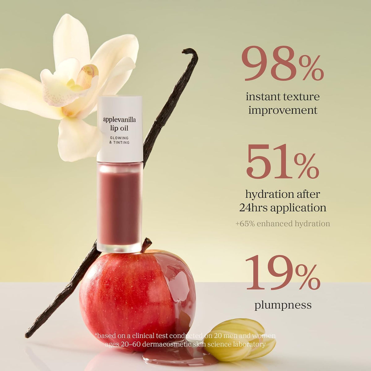 NOONI Korean Lip Oil Set in a makeup pouch
