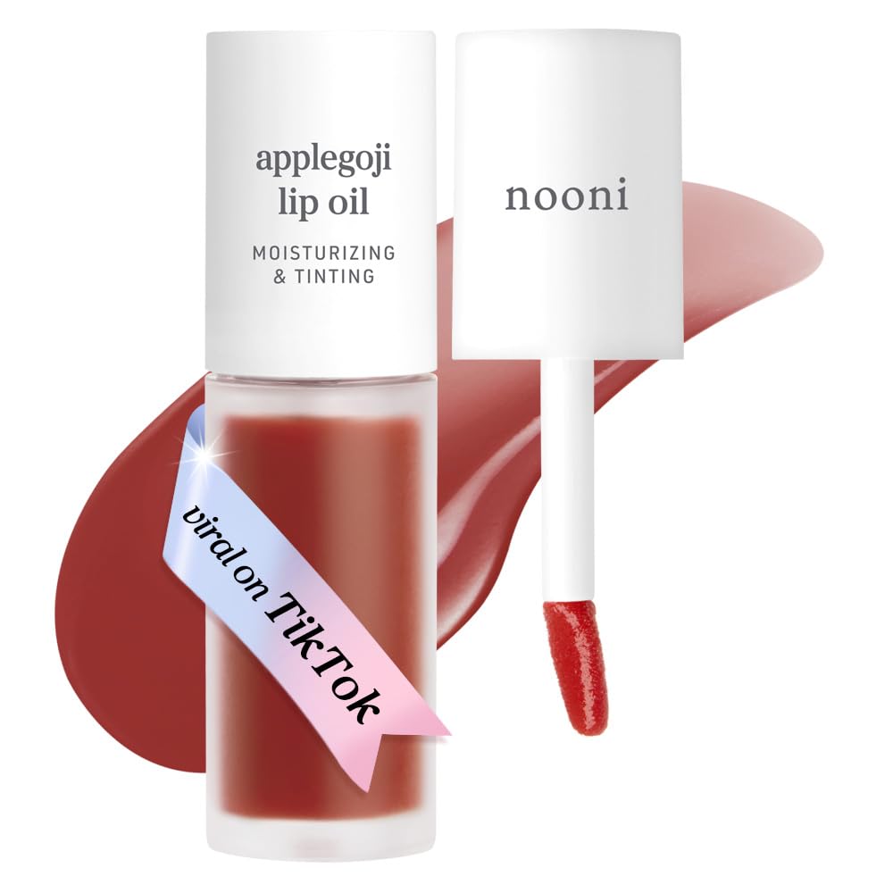 NOONI Lip Oil Applegoji front view with packaging