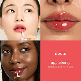 NOONI Lip Oil Set showing both shades together