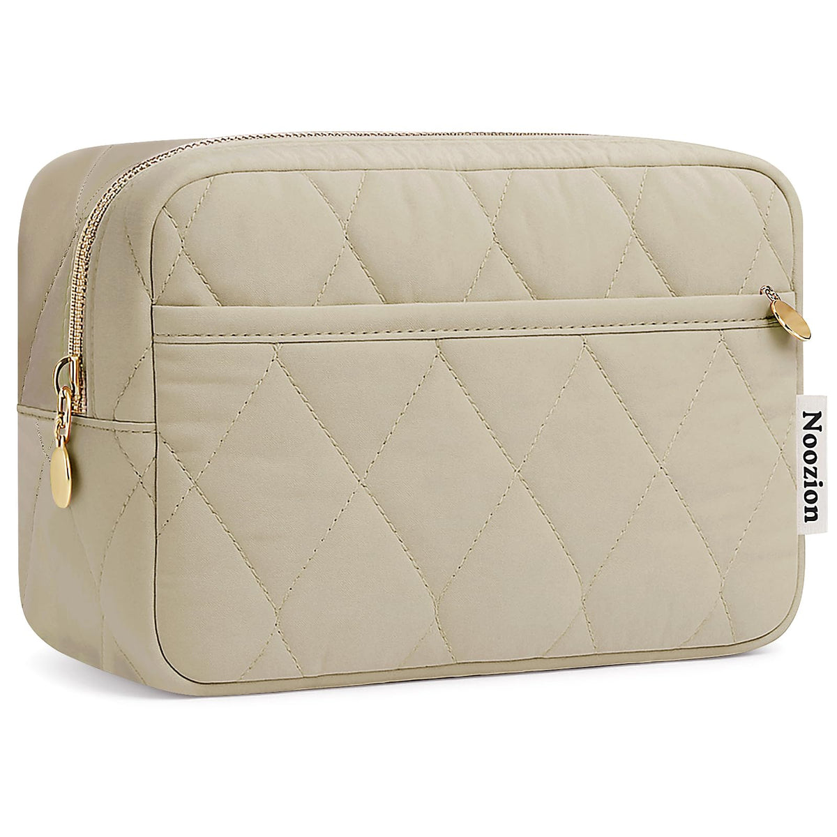 Noozion Makeup Bag front view in soft nylon fabric