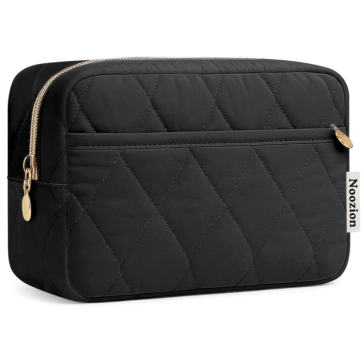 Noozion Makeup Bag front view, puffy padded design
