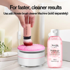 Norate Makeup Brush Cleaner with brush cleaning mat