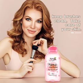 Norate Makeup Brush Cleaner with makeup brushes
