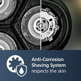 Norelco 3600 Electric Shaver in use during a wet shave