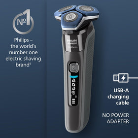 Norelco 7300 Electric Shaver in charging position