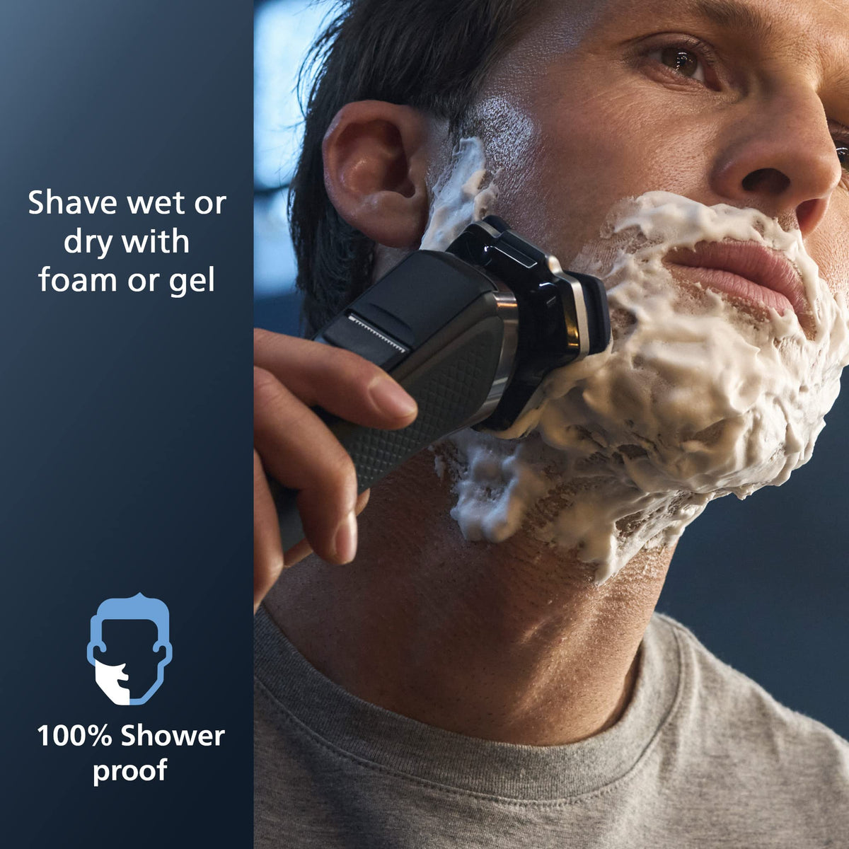 Norelco 7300 Electric Shaver in lifestyle setting