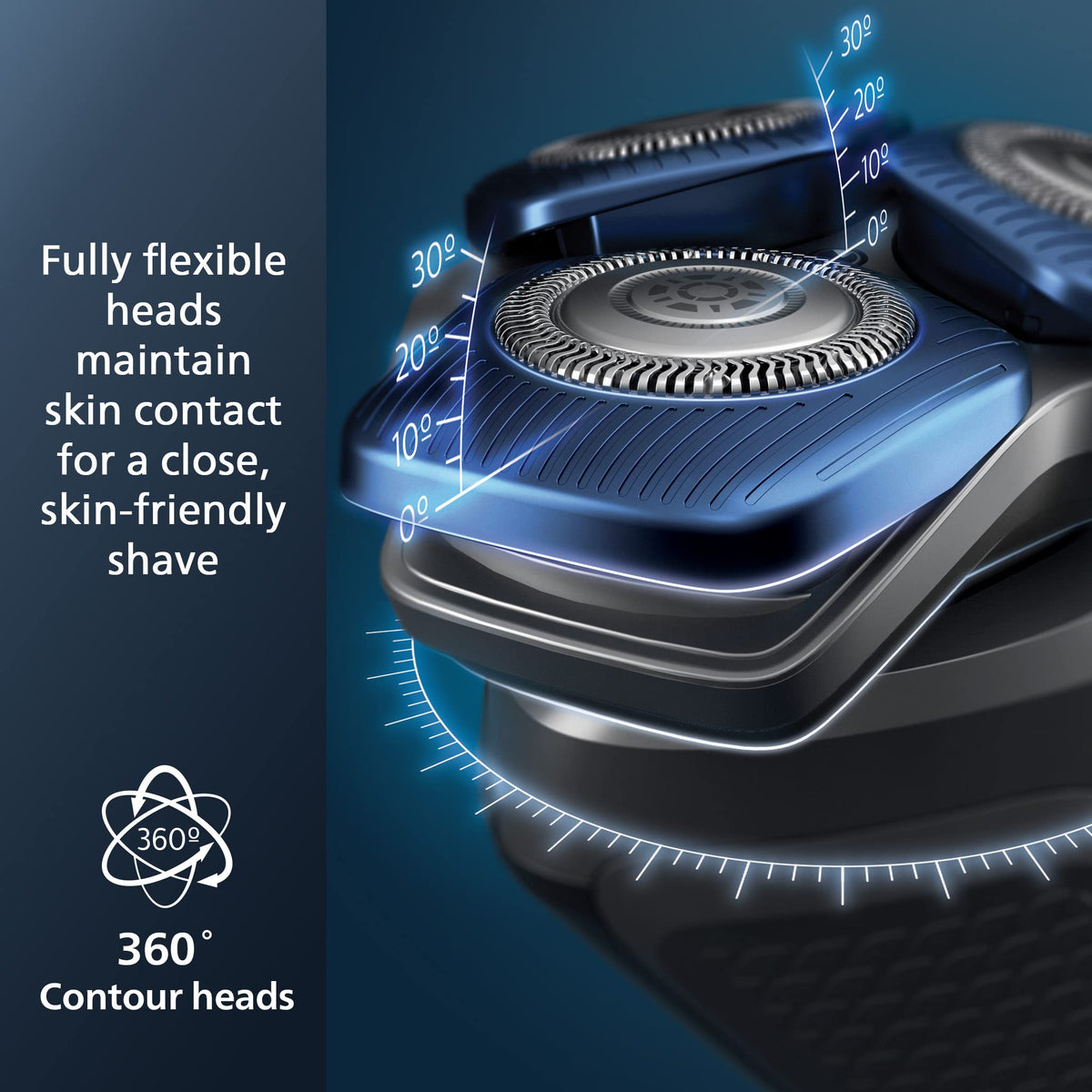 Norelco 7600 Electric Shaver with USB-A charging cable