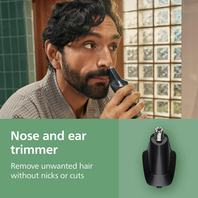 Norelco All-in-One 3000 Trimmer close-up of skin-friendly blades