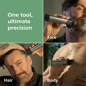 Norelco All-in-One 7000 Trimmer showing titanium blades