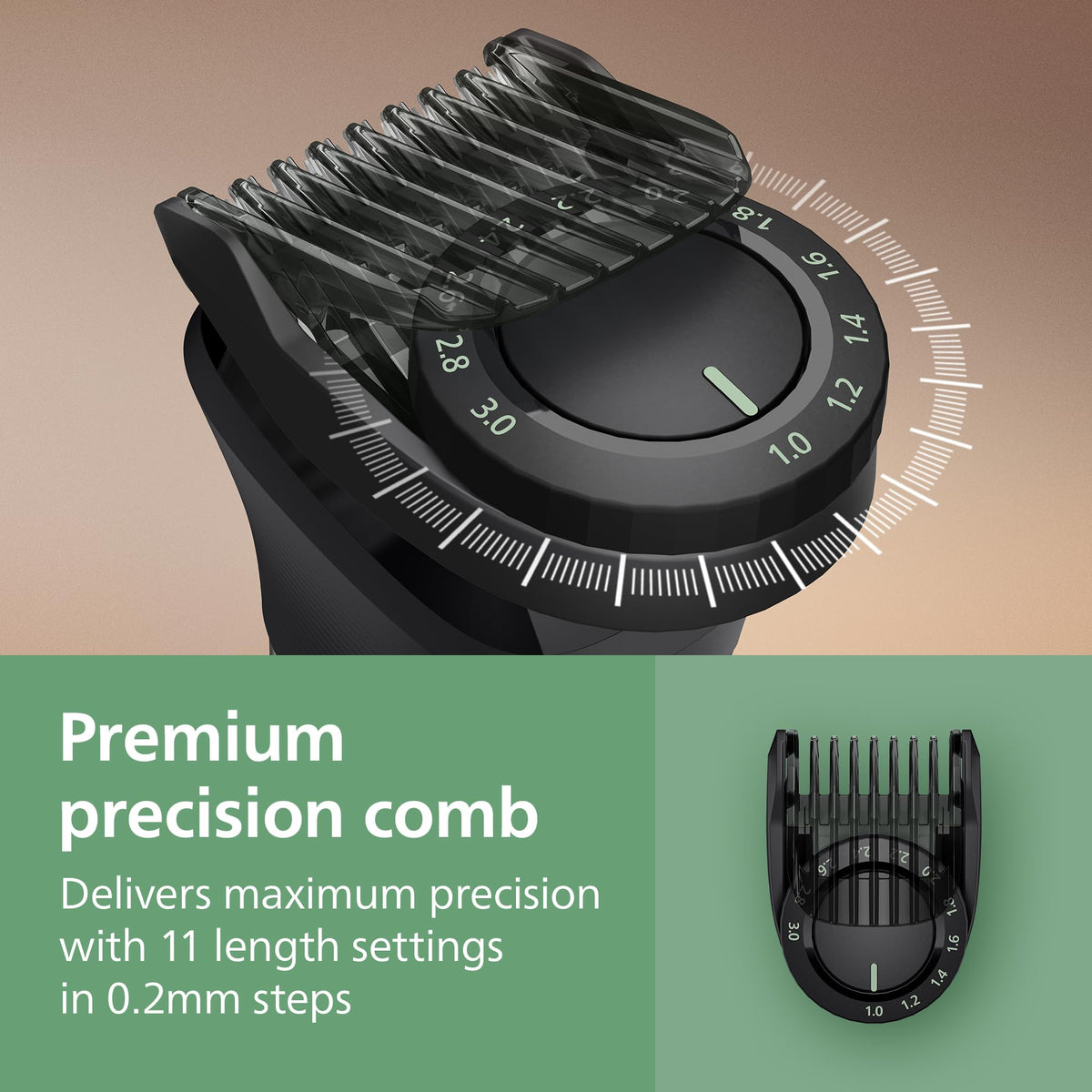 Norelco All-in-One 7000 Trimmer with various length settings
