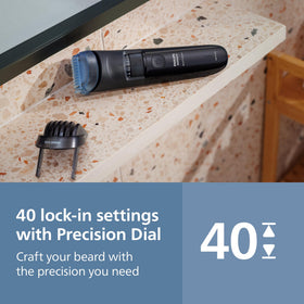 Norelco Beard Trimmer 3000 ergonomic grip close-up