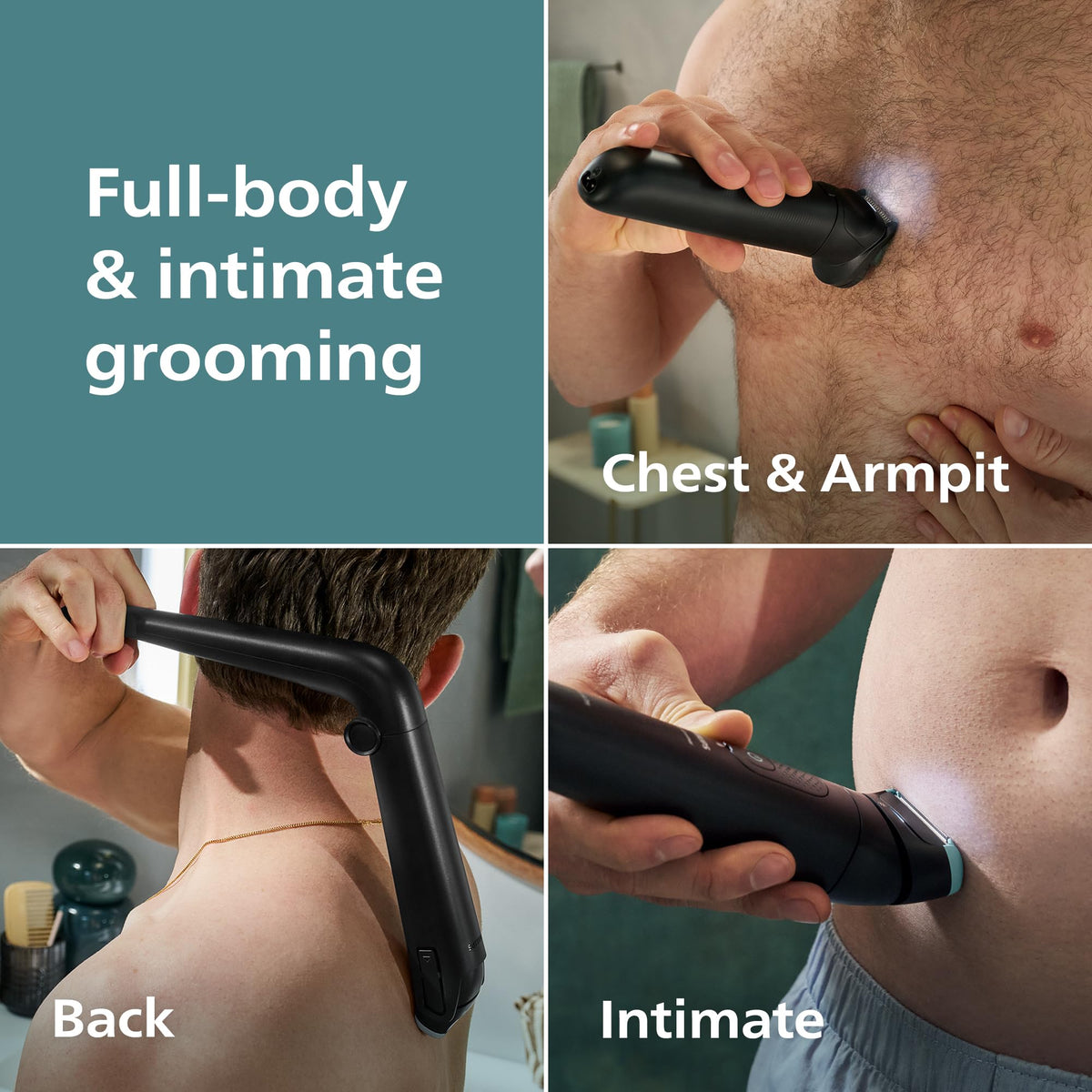 Norelco Body Groomer 7000 Series back attachment
