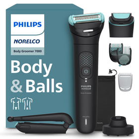 Norelco Body Groomer 7000 Series front view with flexing head
