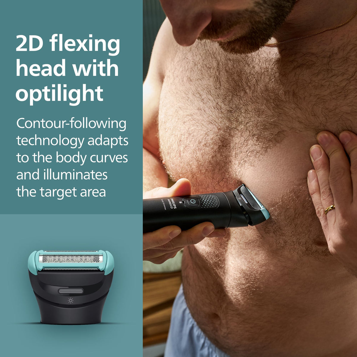 Norelco Body Groomer 7000 Series in charging stand