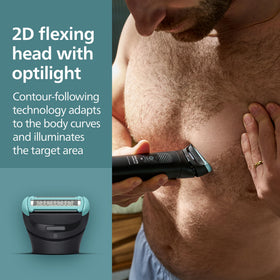 Norelco Body Groomer 7000 Series in charging stand
