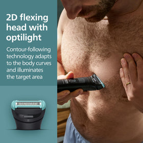 Norelco Body Groomer 7000 Series in shower setting