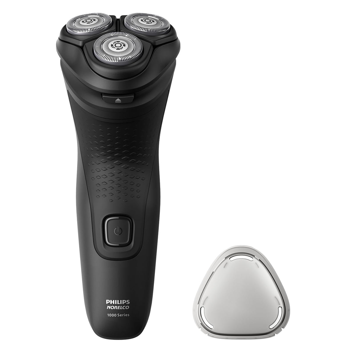 Norelco Electric Shaver 1100 Series front view in deep black