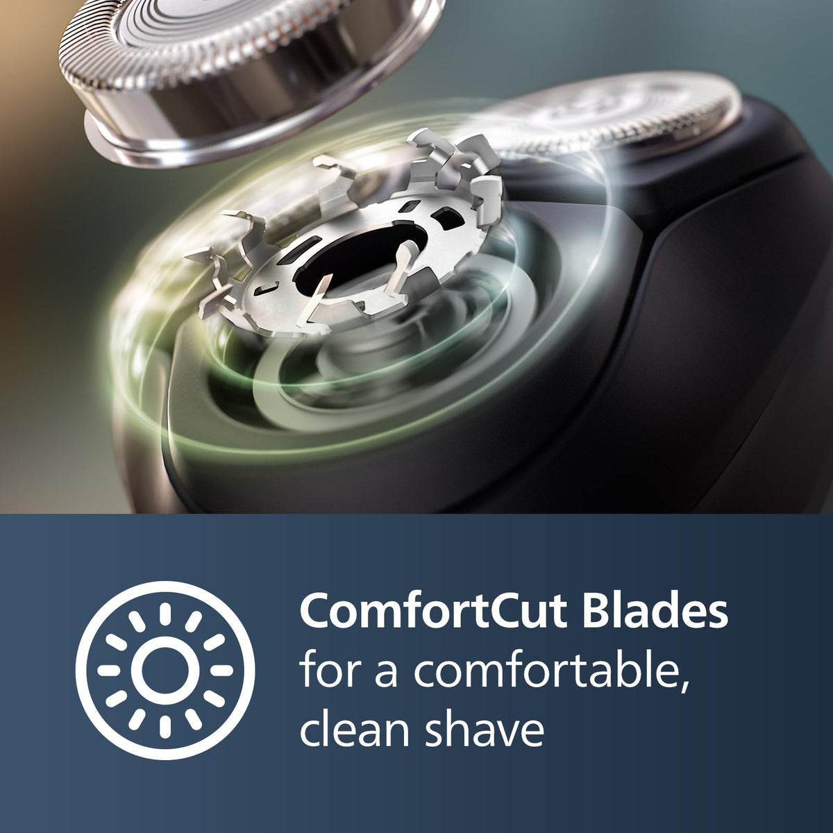 Norelco Electric Shaver 1100 Series with 4D floating heads detail