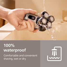 Norelco Head Shaver Pro 9000 lifestyle scene in bathroom