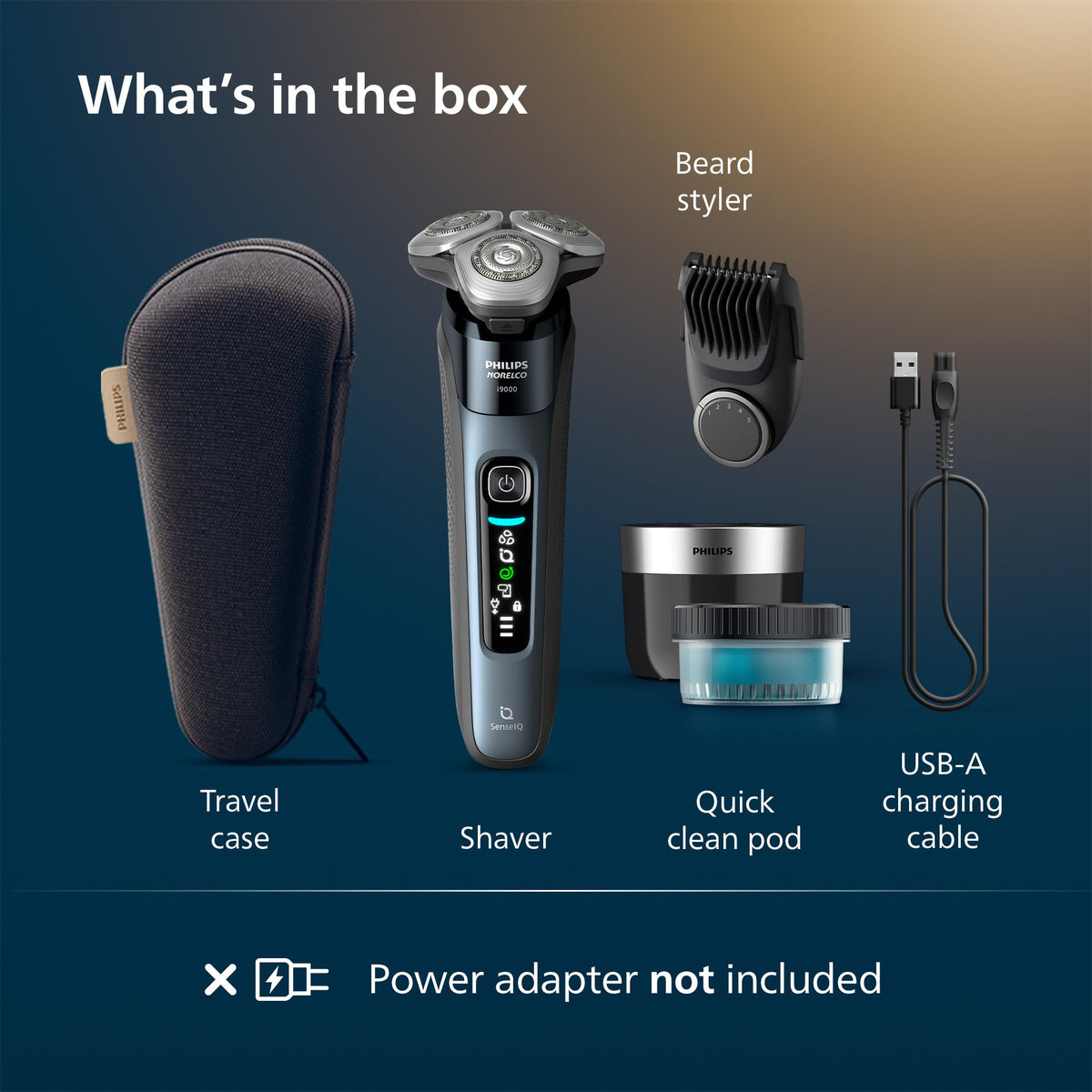 Norelco i9000 Electric Shaver cleaning cartridge and brush