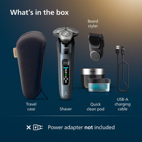 Norelco i9000 Electric Shaver cleaning cartridge and brush
